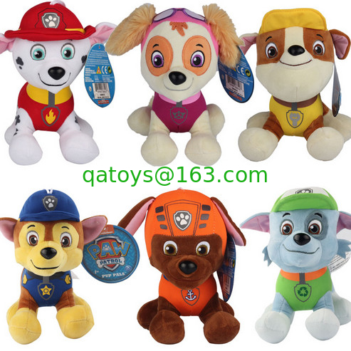 Fashion Cartoon Paw Patral Plush Stuffed Toys 20cm For Crane Vending Toy Machine