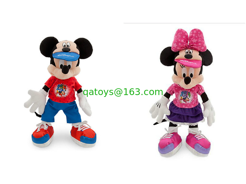 Fashion Original Sport Mickey Mouse and Minnie Mouse Disney Plush Toys 12 inch