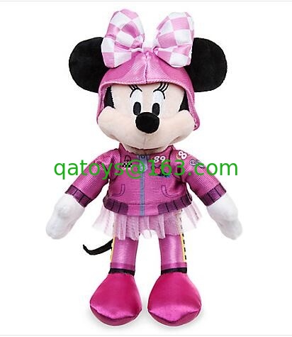 Fashion Disney Plush Toys , Pink Mickey Mouse Disney Roadster Racers Cars Stuffed Animal 30cm