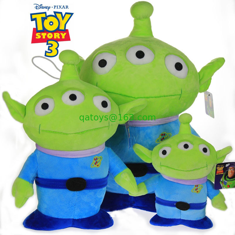 Story 3 Alien Monsters University Disney Plush Toys 12cm And 25cm Blue Color