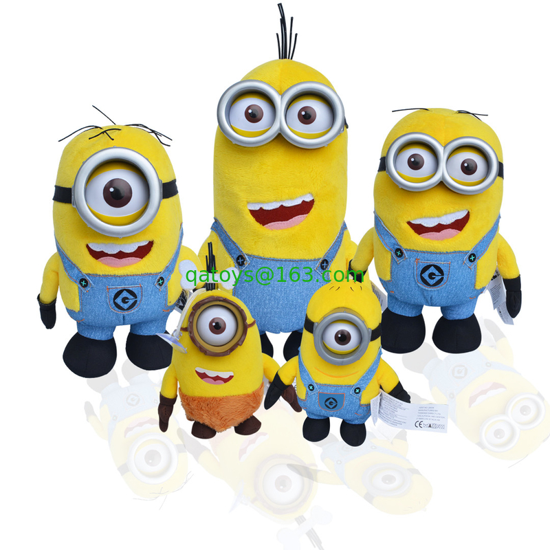 Despicable me 3 Minions 3D eye Cartoon Plush Toys Yellow 18cm Baby Plush Toys