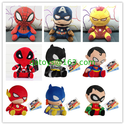 8inch Cartoon Marvel Comics The Avengers Plush Toys For Crane Vending Toy Machine