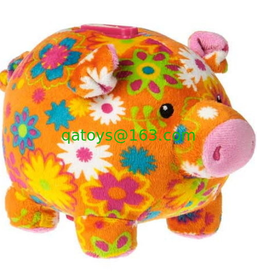 18cm Cute Pig Piggy Bank Moneky Bank Stuffed Plush Toy For Coin Collection