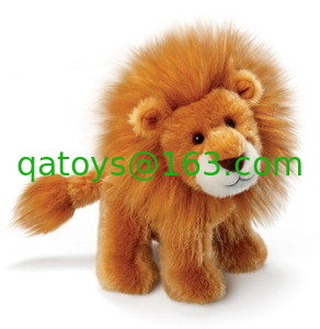 8 inch Brown Cute Wild Lion Stuffed Animal Toys Cartoon Plush for Kids