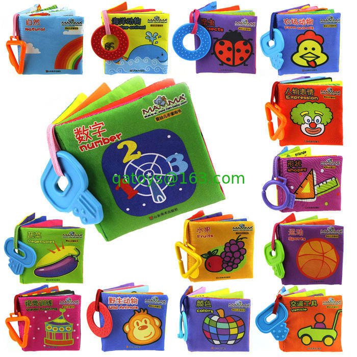 Baby Cloth Books For Baby Educational Toys with Sound Paper For Baby Early Learning