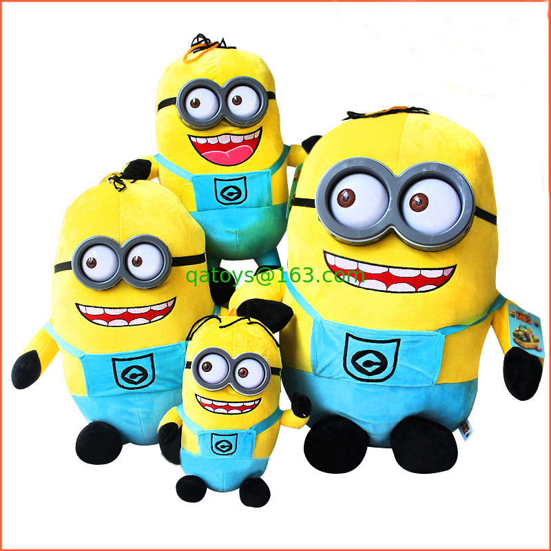 Lovely Despicable Me 3 Minion with 3D Eye Cartoon Plush Toys For Promotion Gifts